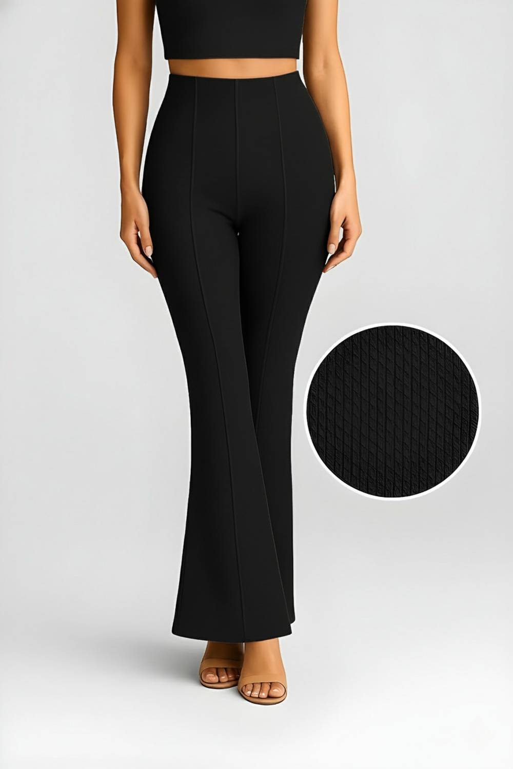 ApexDragon Comfort Fit Women Black Trousers