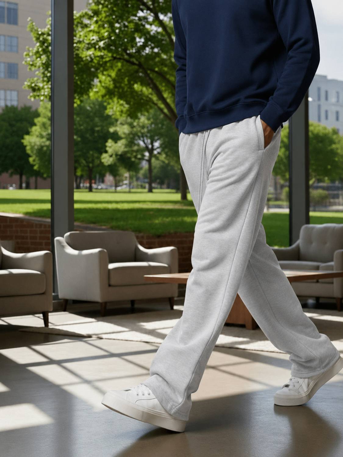 WEVOK WEAR Loose Fit Men Black Trousers - Image 5