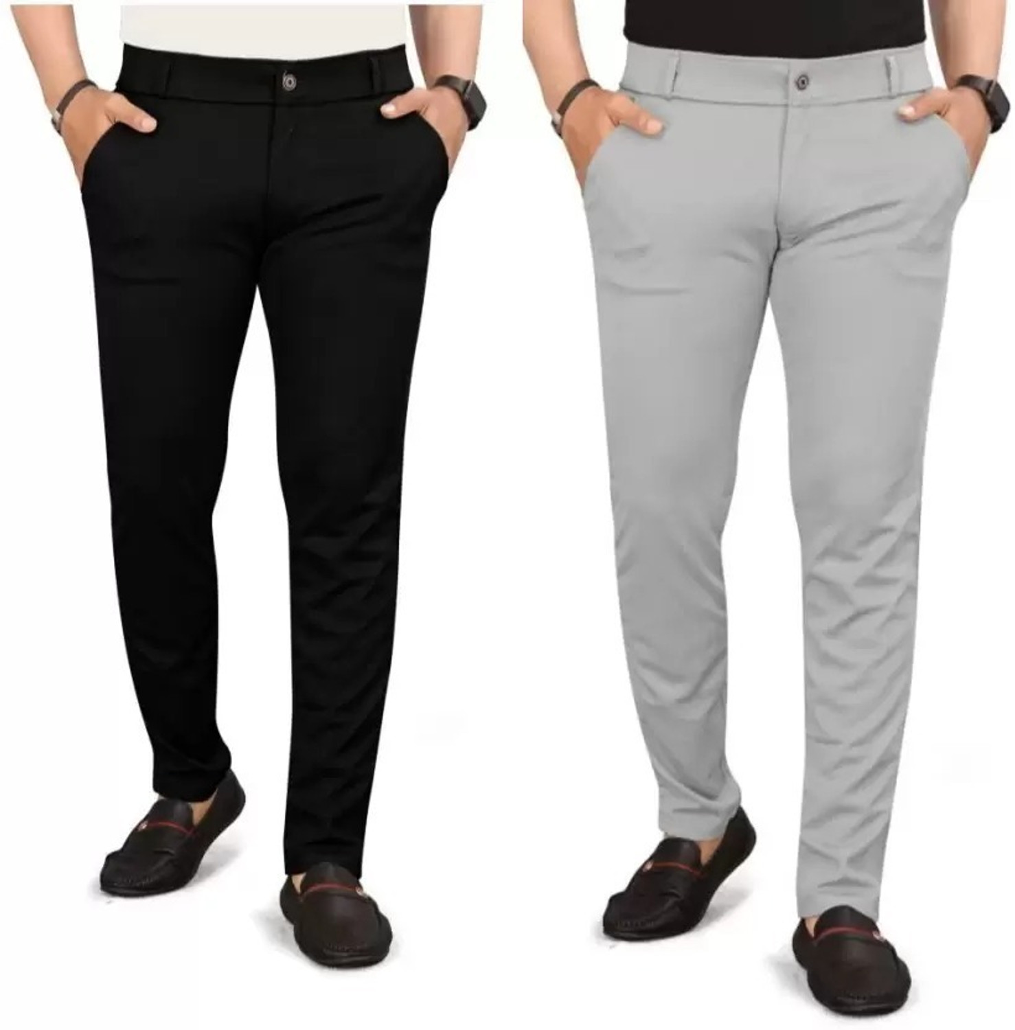 Image of Style sync Regular Fit Men Multicolor Trousers