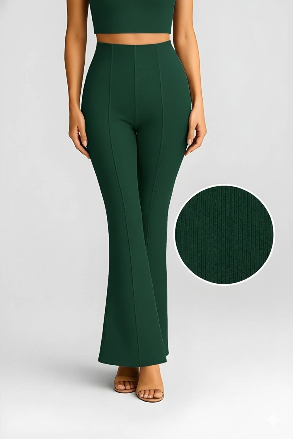ApexDragon Comfort Fit Women Dark Green Trousers