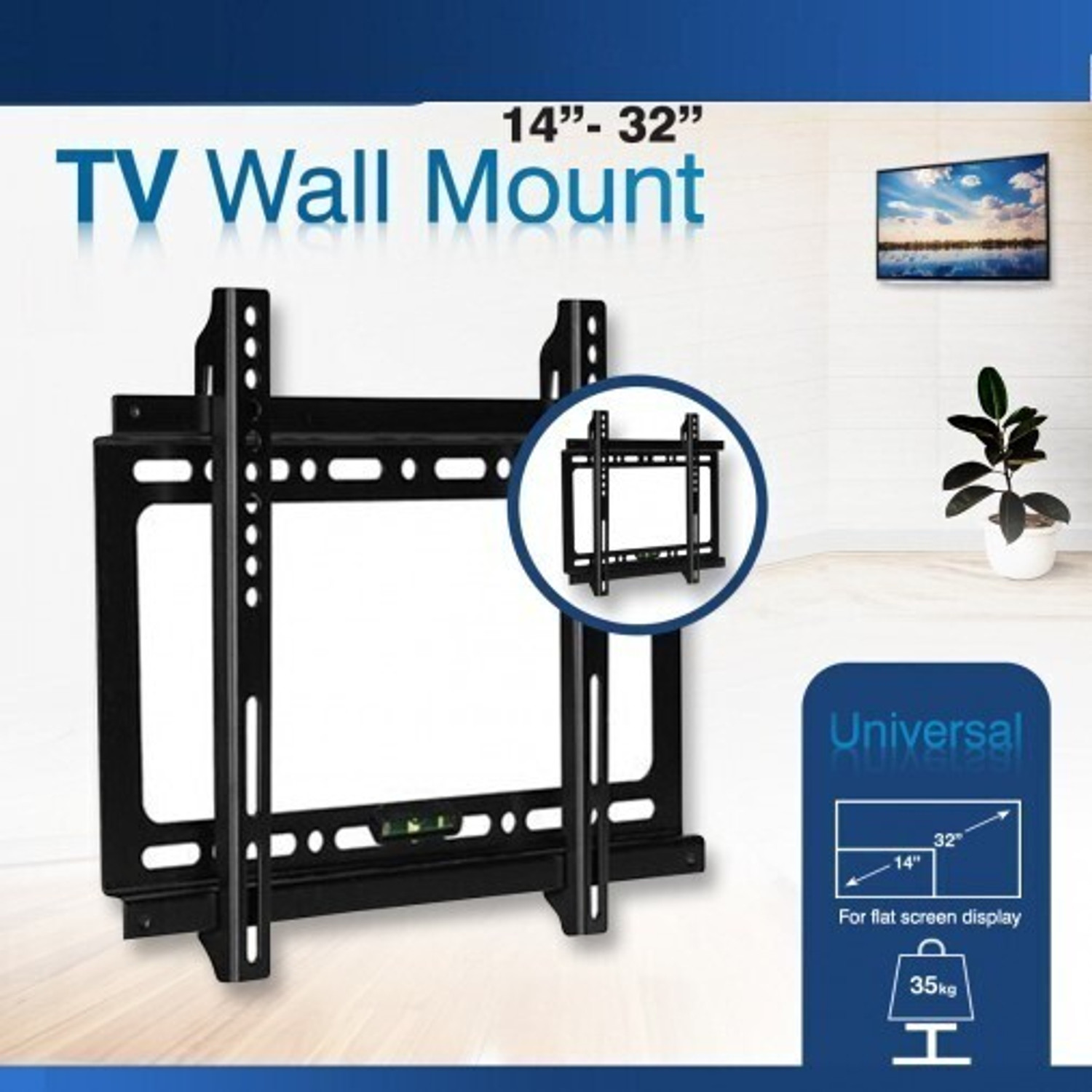 Image of Mahallya Mi 4C 80 cm (32 inch) HD Ready LED Smart Android Wall Stand Fixed TV Mount