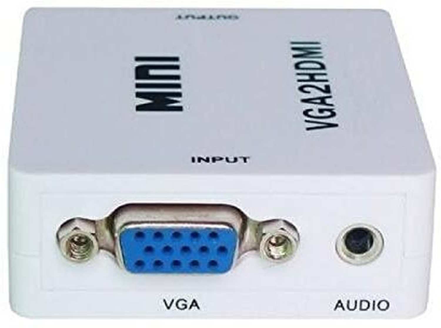 Image of PAC VGA to HDMI, Mini HD 1080P 3.5mm Audio Video Converter Box MINI VGA TO HDMI Audio Jack Flex Cable