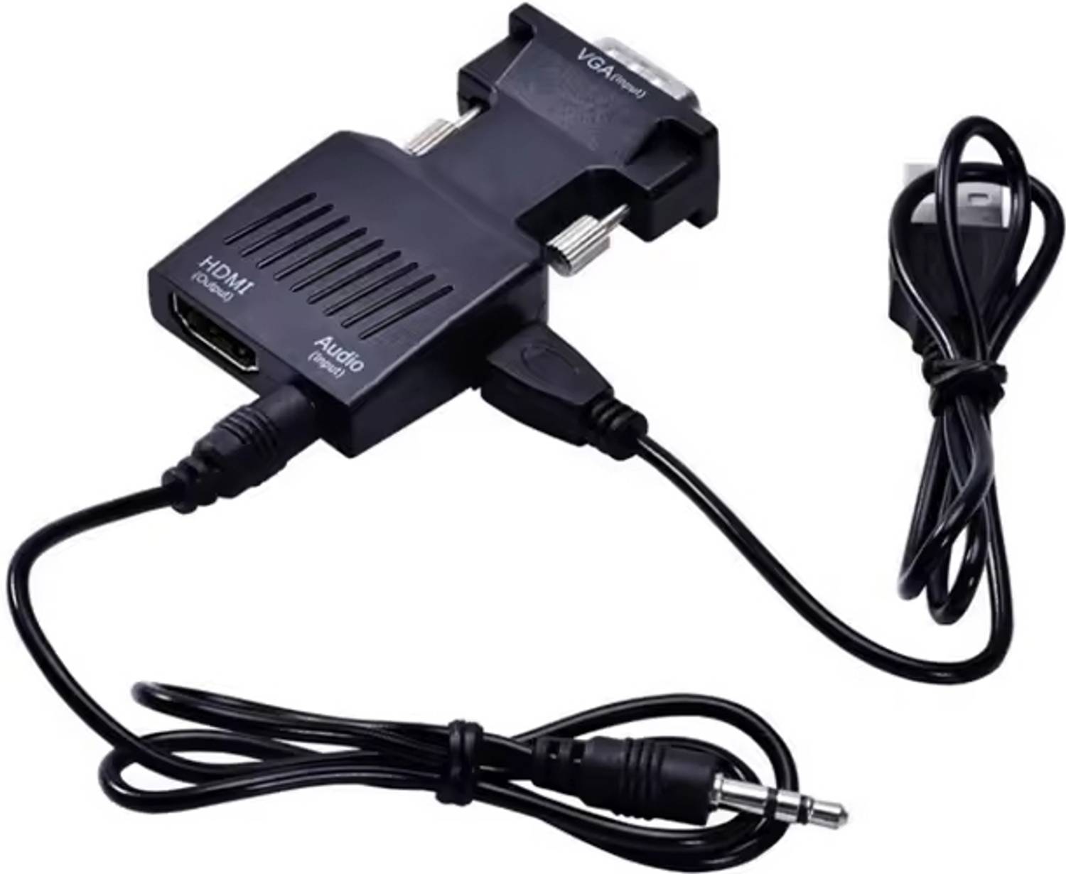 BALRAMA VGA to HDMI Adapter/Converter with Audio (Old PC to TV/Monitor with HDMI) USB Adapter