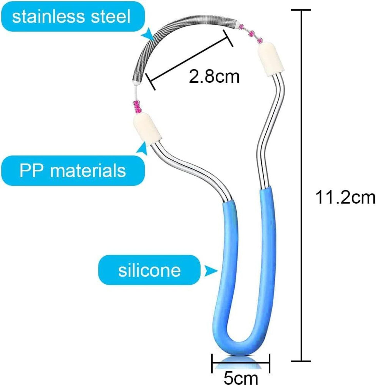 Image of Mallade Stainless Steel Facial Hair Removal Tool