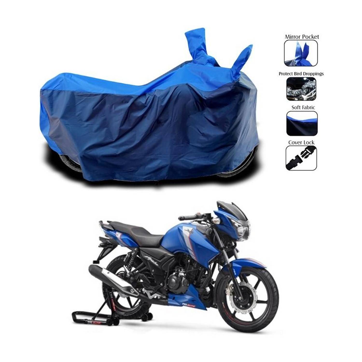 Amozkart Waterproof Two Wheeler Cover for TVS