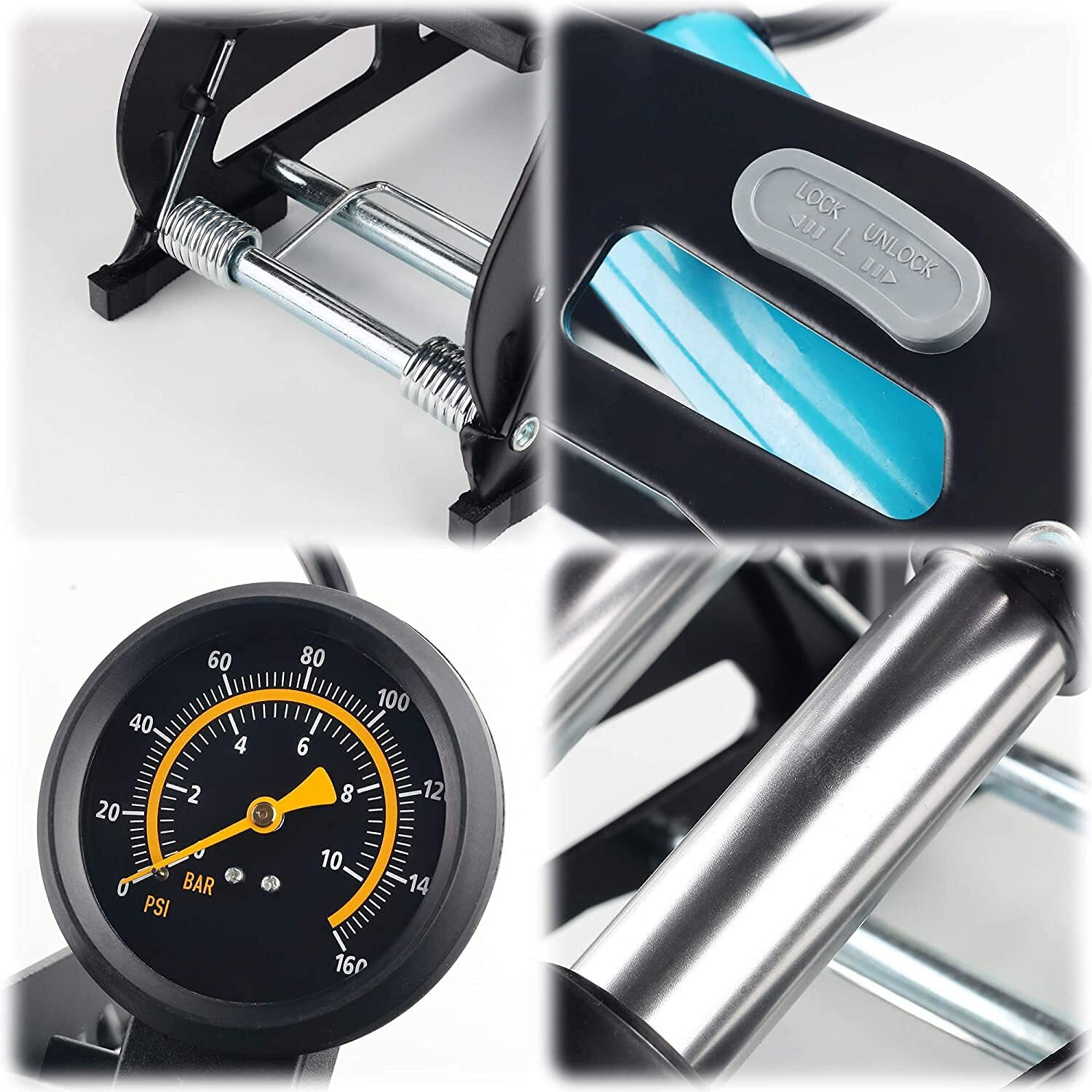 Image of RETLATE 180 psi Tyre Air Pump for Car & Bike 180 psi Tyre Air Pump for Car & Bike