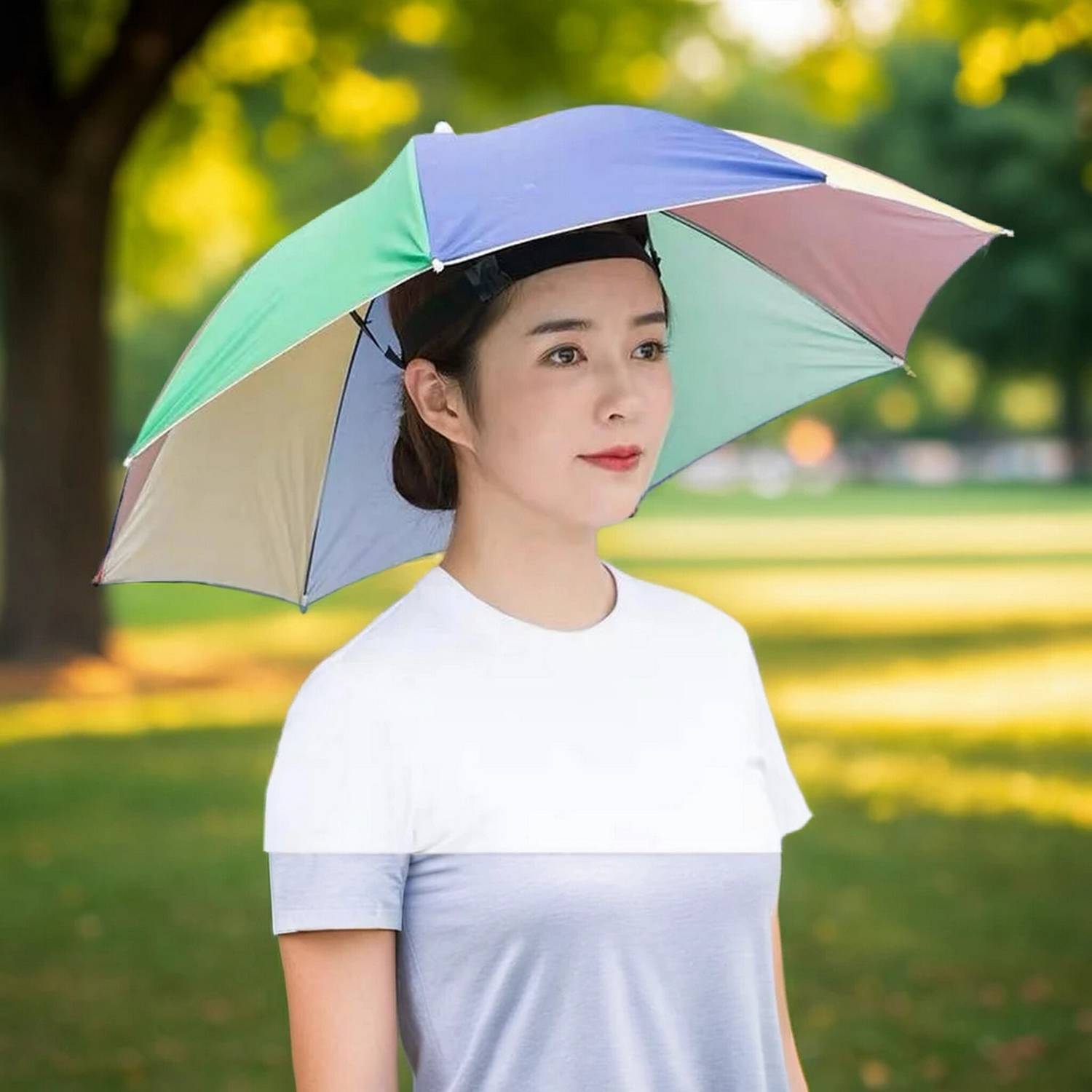 INFISPACE Lightweight Umbrella Hat for Sporting Fun Umbrella