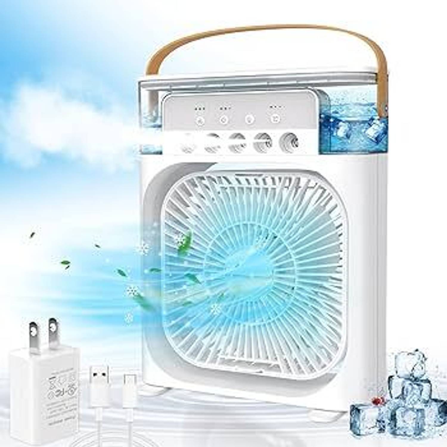 4uonly RRT-BRE-Portable Air FAN BIG Mist Fan With 5 Speed UGI11 RRT-BRE-Portable Air FAN BIG Mist Fan With 5 Speed UGI11 USB Fan