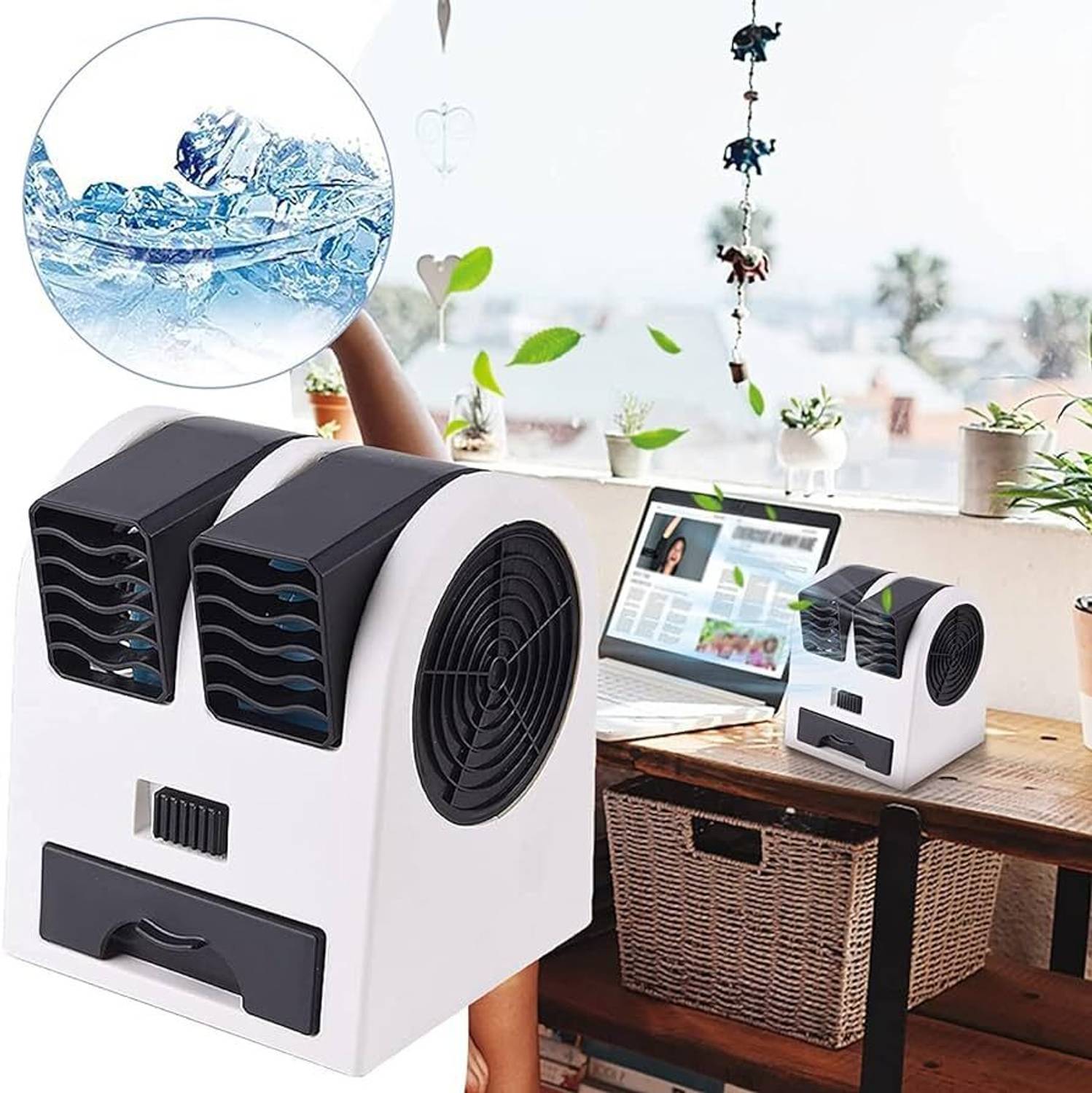 4uonly Mini Air Cooler For Pet Bird,Rabbit Portable Small Water LPO8 Mini Air Cooler For Pet Bird,Rabbit Portable Small Water VCD8 USB Air Cooler