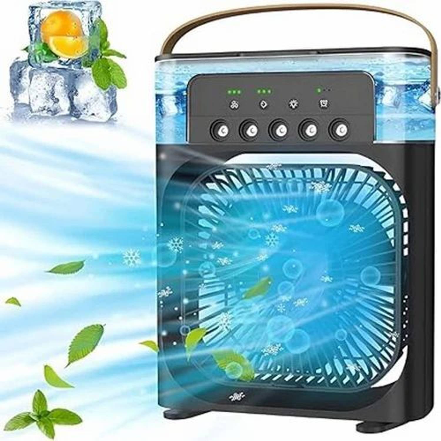 4uonly Mist Fan with 5 Hole Spray, Portable & Quiet, 3 Speeds & Timer GFN9 Mist Fan with 5 Hole Spray, Portable & Quiet, 3 Speeds & Timer GFN9 Rechargeable Fan