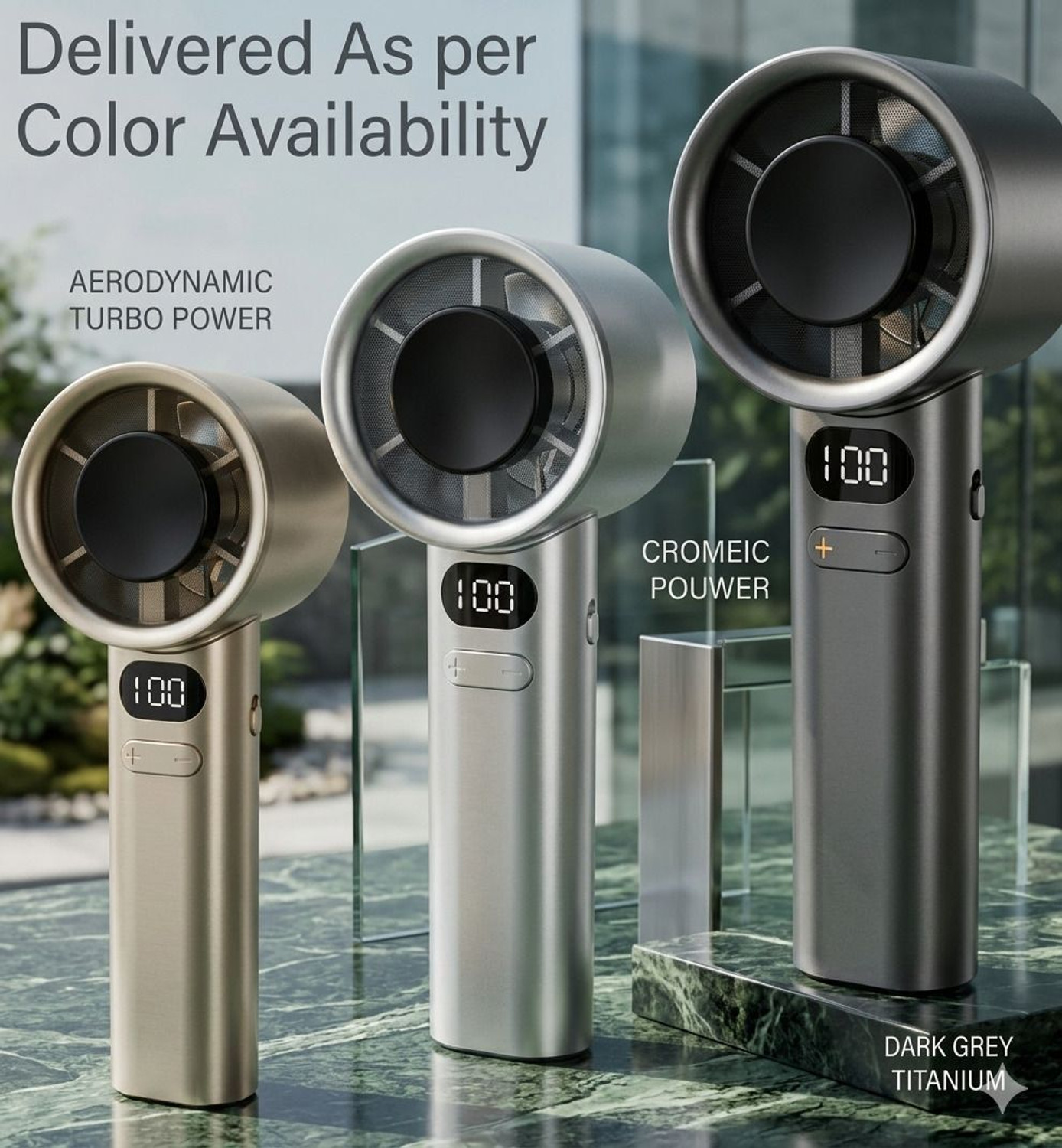 Image of TSEL Handheld Rechargable 1800 mAh Long Inbuilt Battery Operat Carry it anywhere with 5 Speeds USB Fan Rechargeable Fan