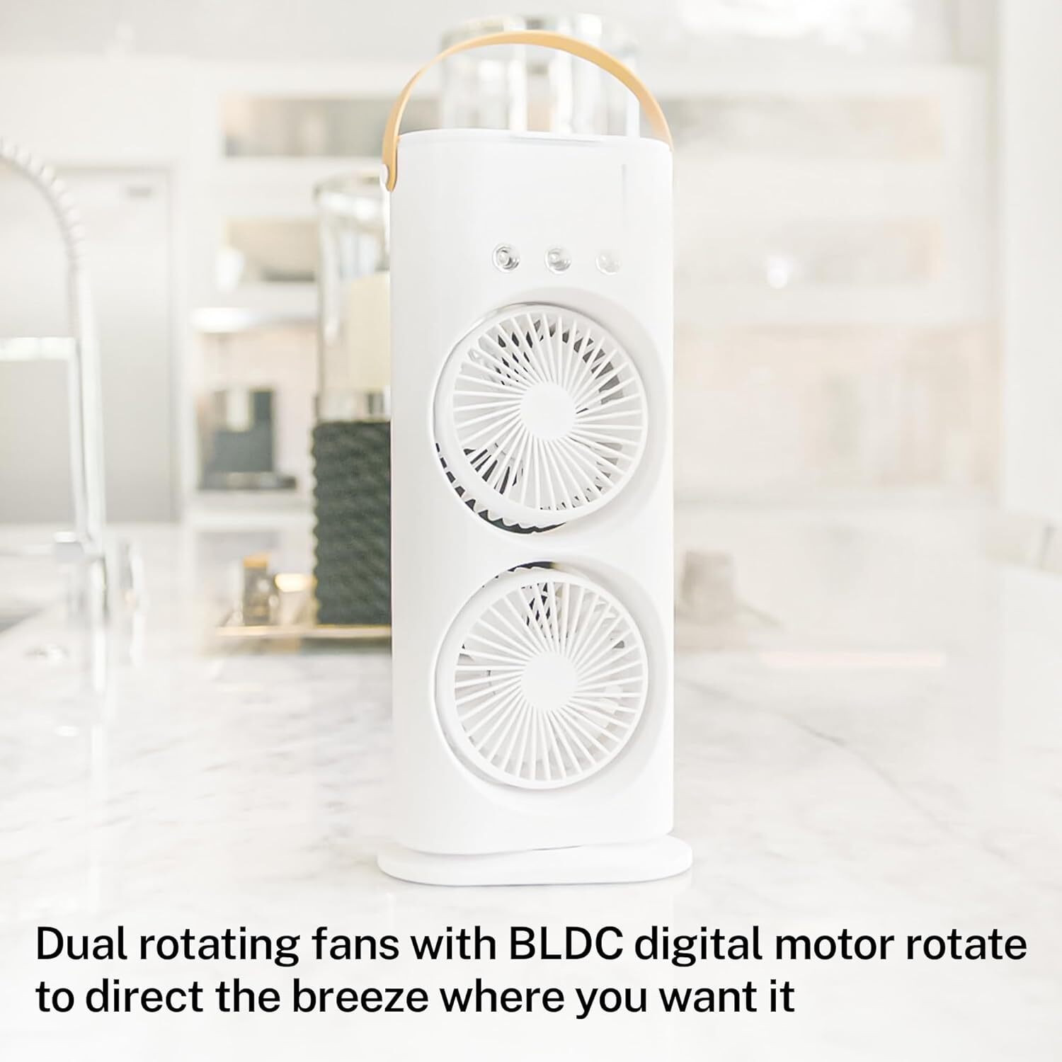 Image of CITRODA USB Rechargeable table | Desk Fan for Home Office Travel | USB Fan Mini with 1 Year Warranty Silent Operation Table Fan
