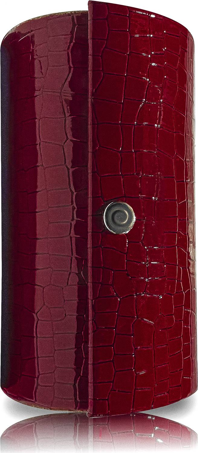 amenity FANCY CROCODILE FOAM RED BANGLE BOX Bangle Box, Vanity Box, Jewellery Box, BRIDAL BOX, BUTTON LOCK SYSTEM Vanity Box