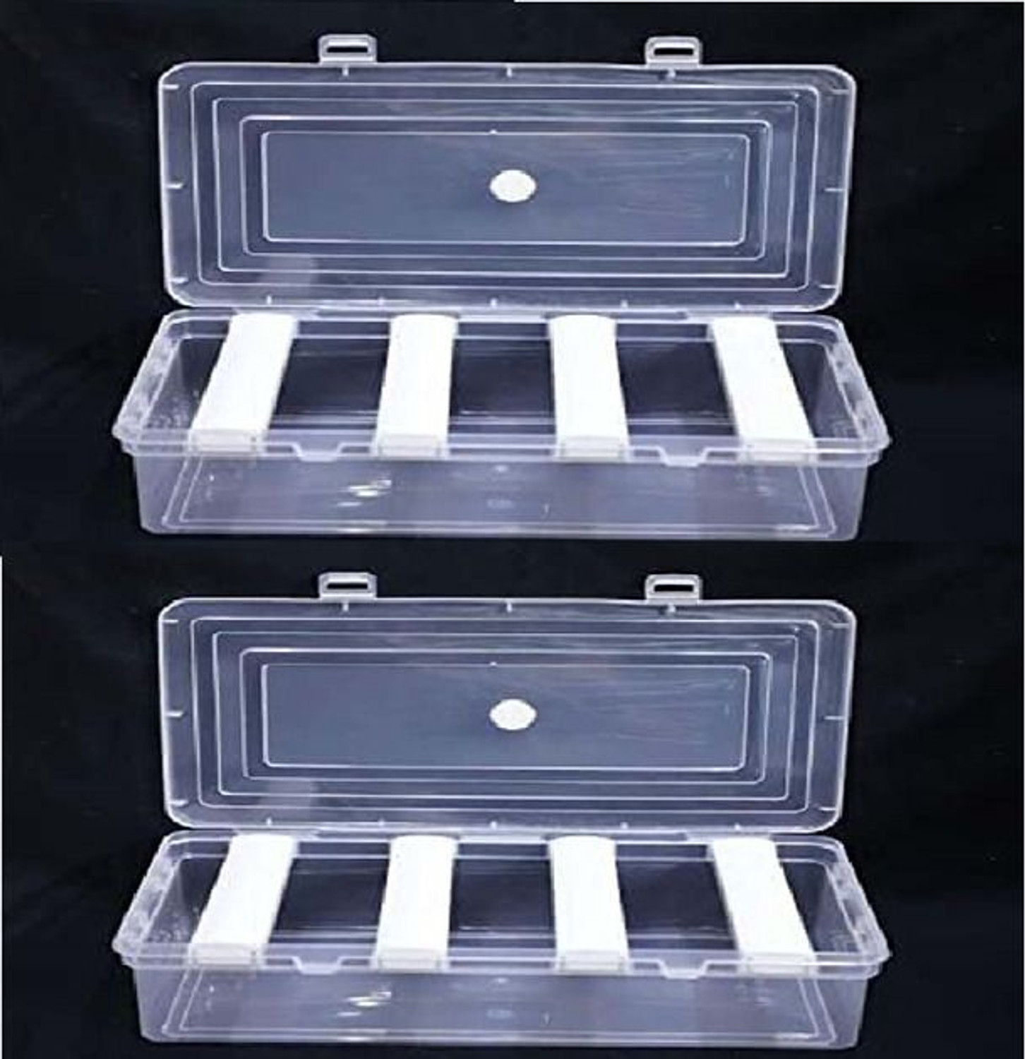 Image of AMANDCO Multipurpose Plastic 2 Boxes Each Box with 4 Rod Stick for Women and Girls ,Organizer Case For Jewellery, Bangles Box, Lockable Vanity Box, ( Pack Of 2 ) Vanity Box