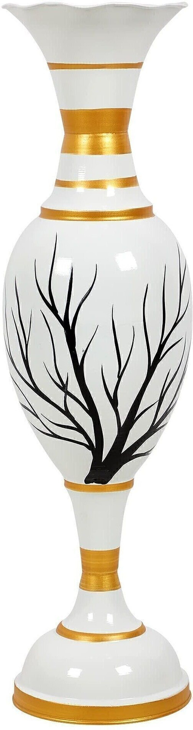 Image of Anabia Flower Vase for Home Decor - Decorative Flower Pot for Living Room & Office Cast Iron Vase