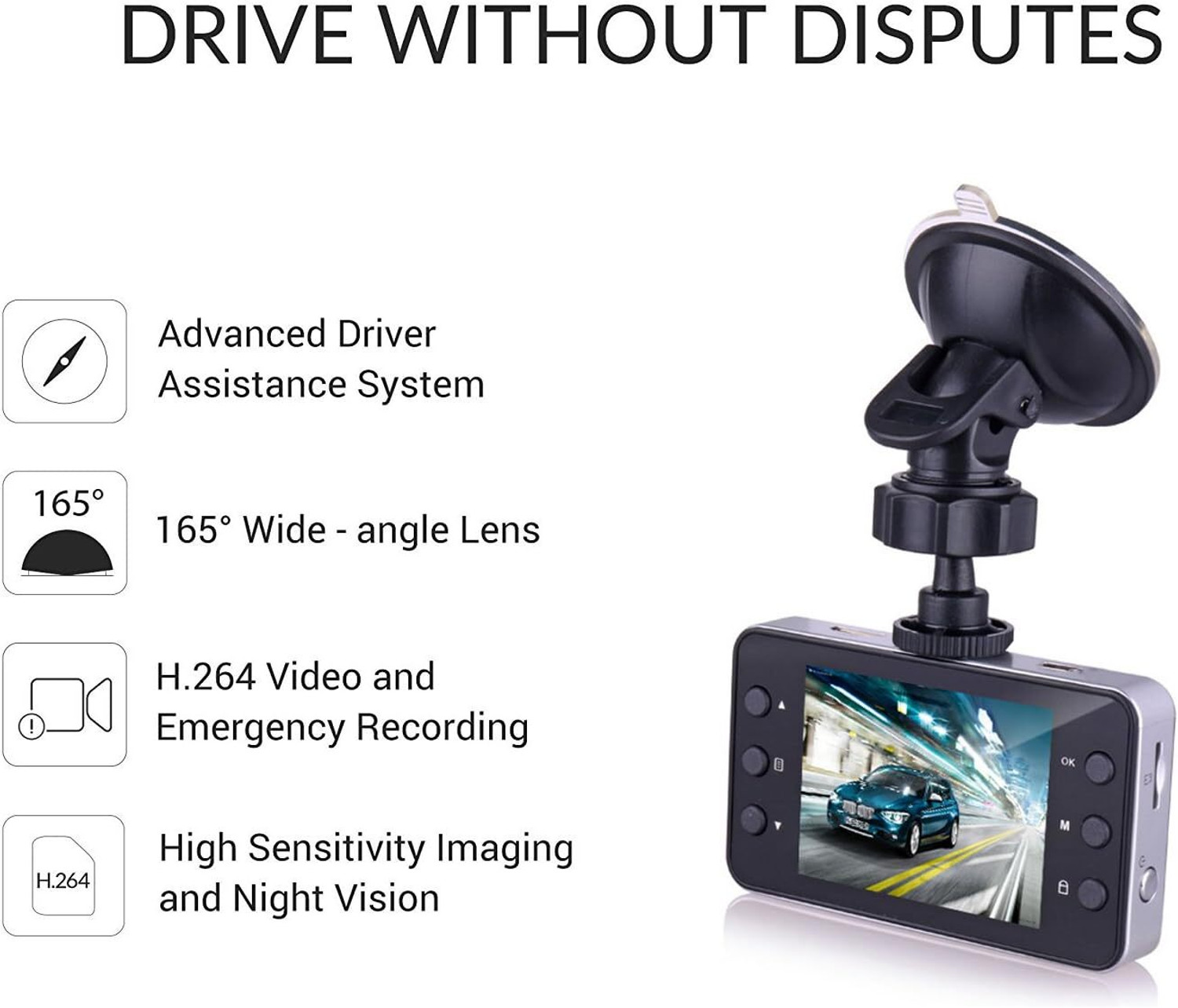Image of Vinni 2025 HD Portable DVR CCTV with 2.5 TFT LCD Screen Vehicle Audio Video Sports and Action Camera