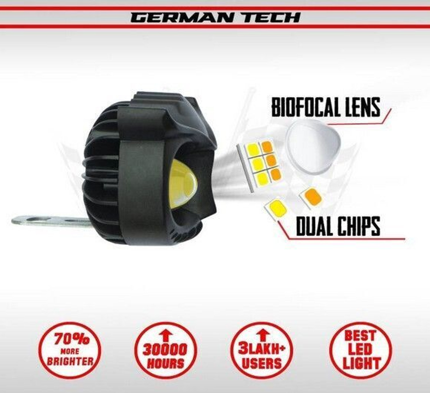 Image of Sowme ATH-2pc-Owl-AC2 Fog Lamp Car, Motorbike, Truck, Van LED (12 V, 20 W)