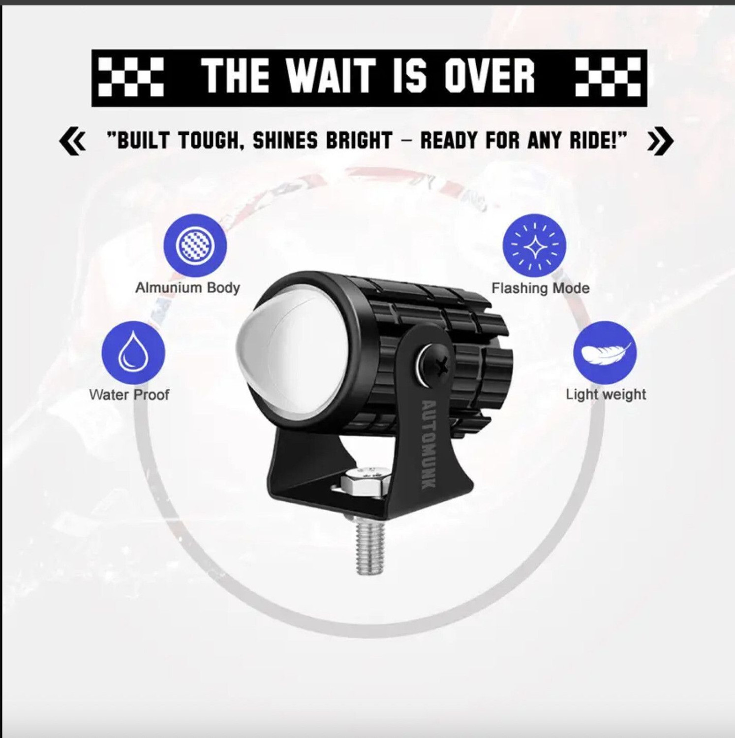 Image of automunk LED Fog Light for Universal For Car