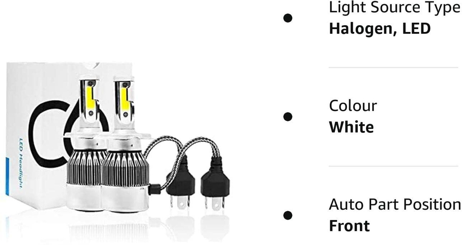 Image of ZULUSTYL C6H4 Universal Led Headlight Halogen Bulb Light-05 Headlight Car, Motorbike, Truck, Van LED (12 V, 36 W)