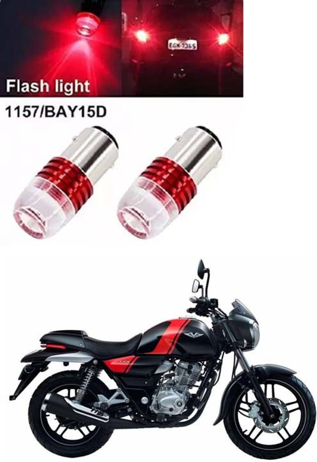 APICAL TLRDLGHT352 Brake Light Motorbike LED for Bajaj (12 V, 24 W)