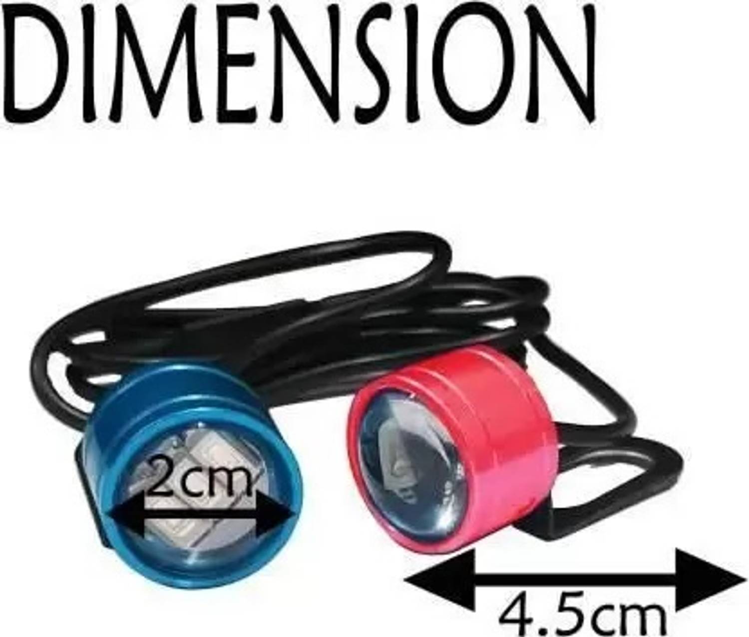 E-Shoppe Strobe Light Red Blue Auto Flashing Eagle Eye For ZX 125