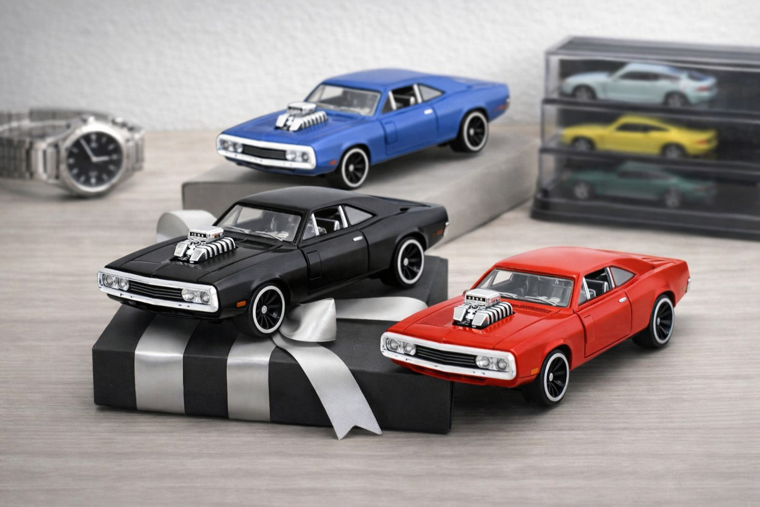 Image of Glenston FF7 1:64 Die Cast Metal Toy Car | Premium Mini Muscle Car | Pull Back Action