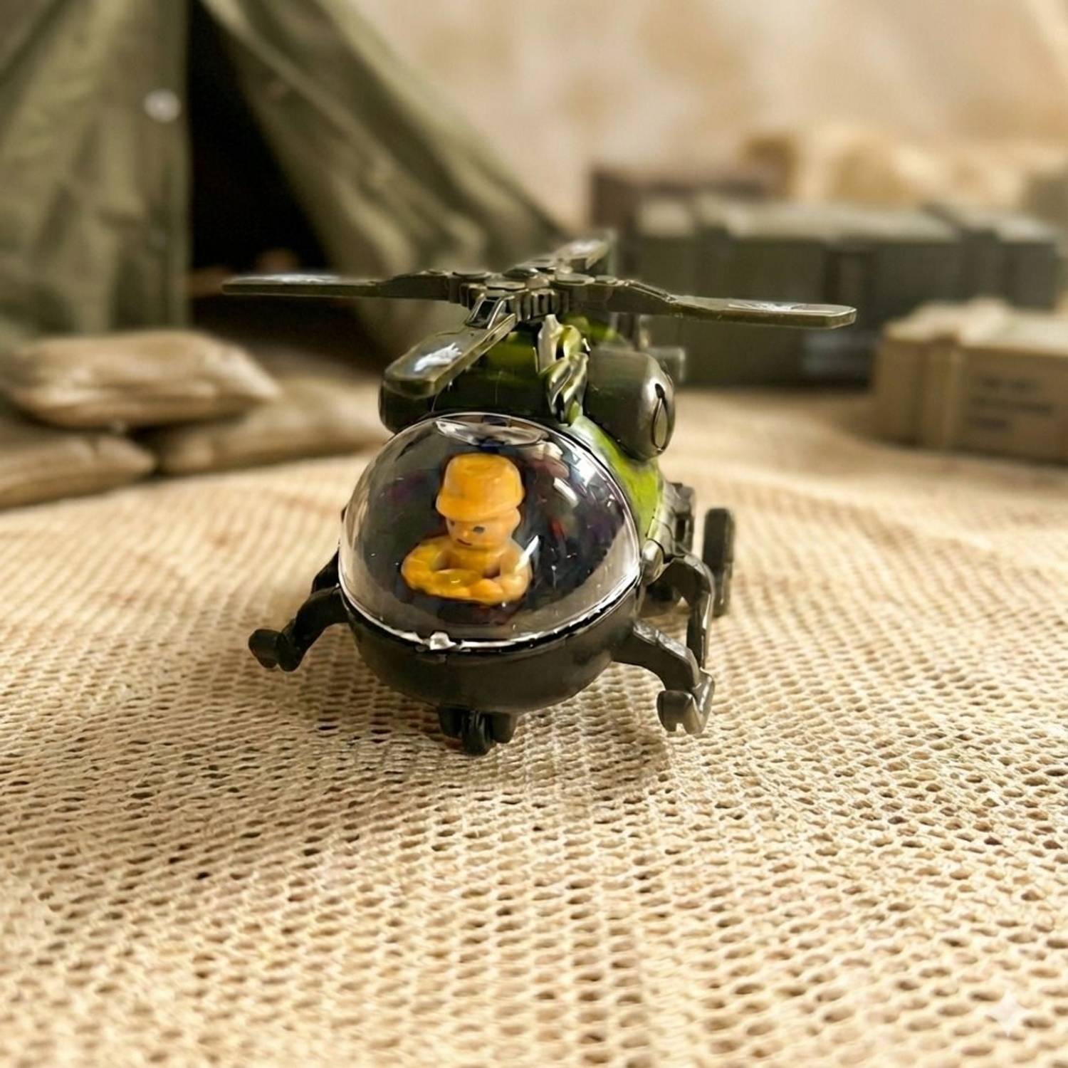 asian Black Hawk Style Helicopter Toys For Kids, Bump and Go Action