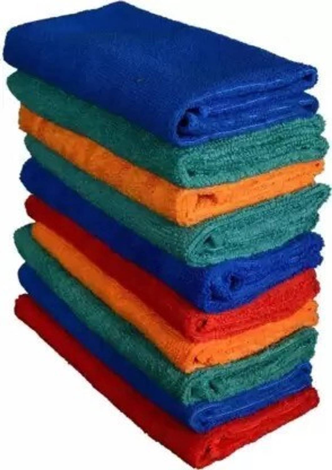 MEGAKLEEN Microfiber Vehicle Washing Cloth (Pack Of 10)
