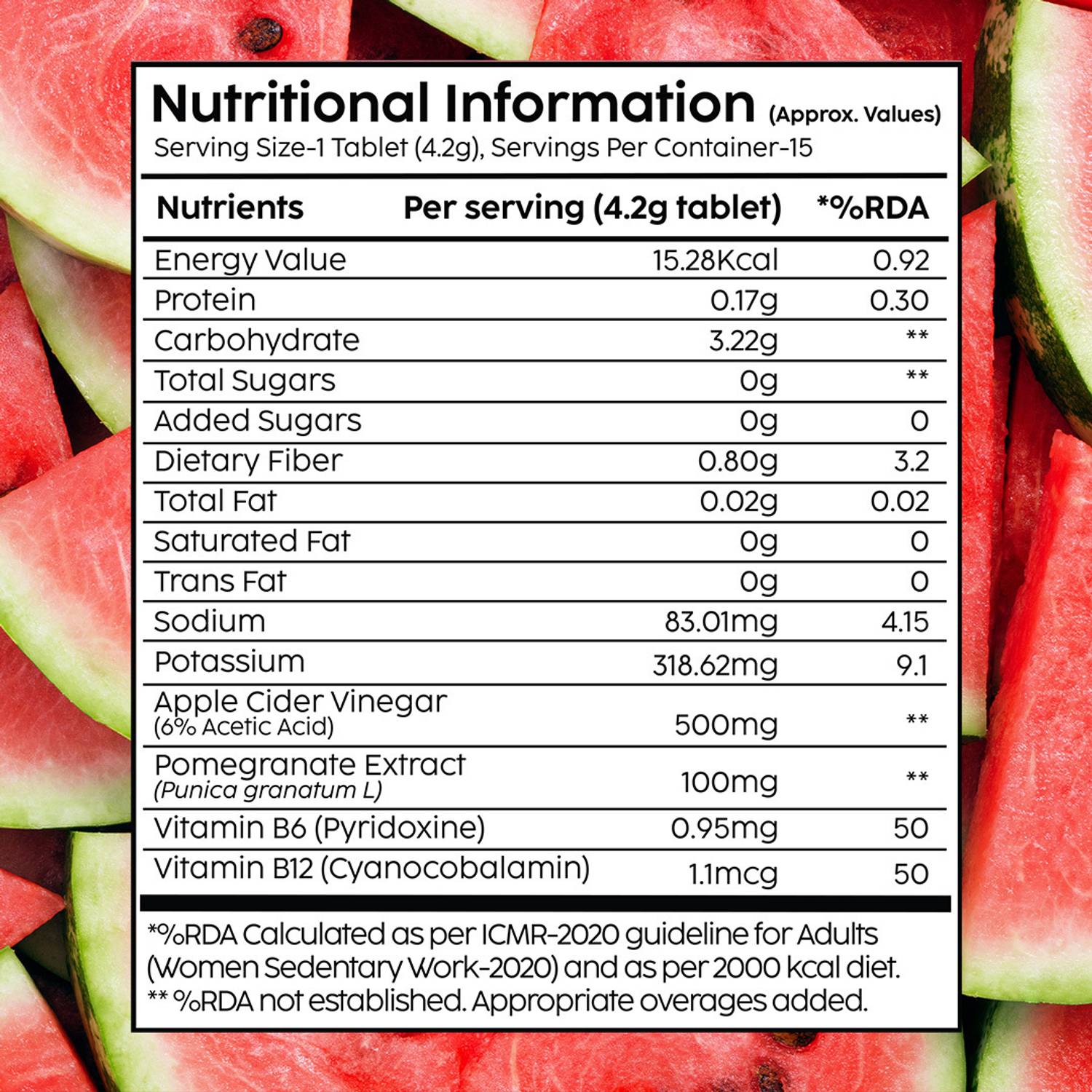 The Plant Fix Plix Apple Cider Vinegar 15 Effervescent Tablets - Image 3