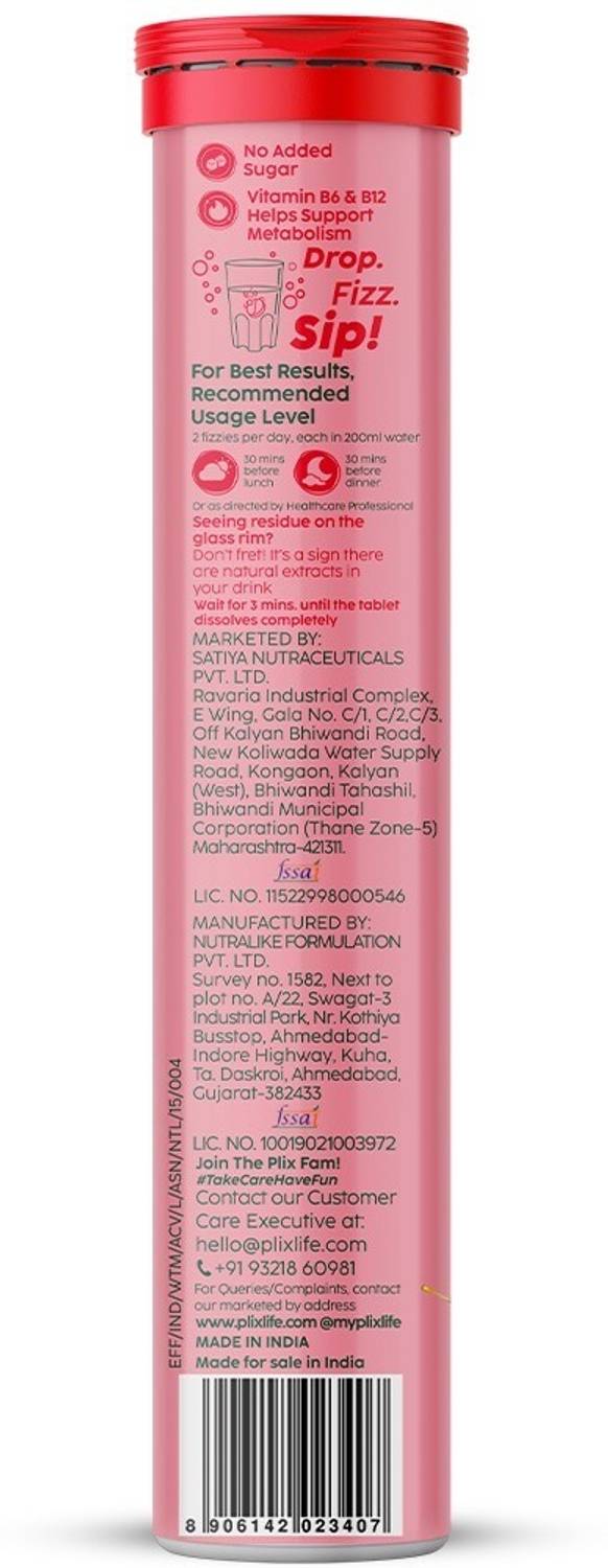 The Plant Fix Plix Apple Cider Vinegar 15 Effervescent Tablets - Image 2