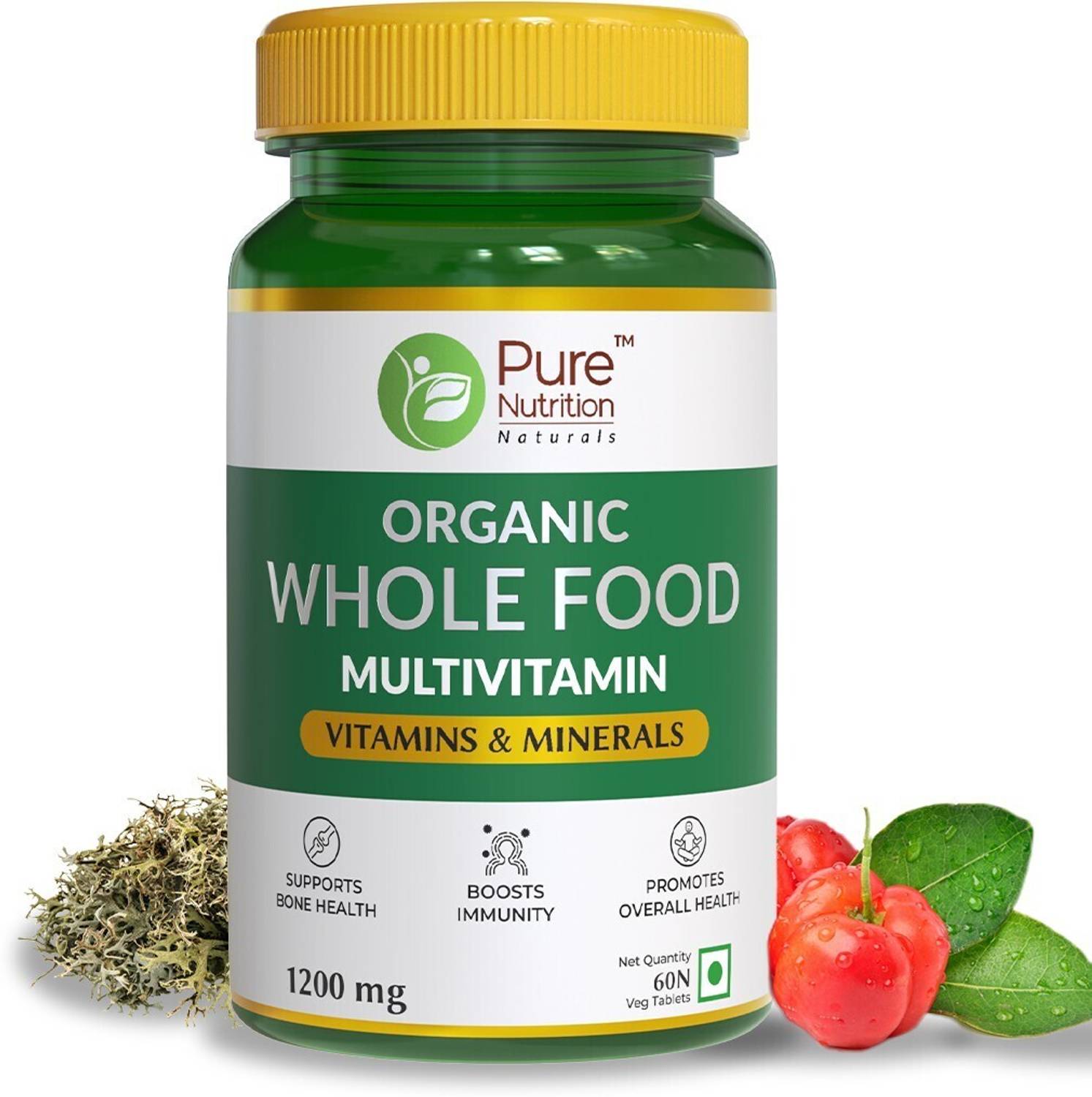 Pure Nutrition Organics Whole Food Multivitamin 60 Tablets - Image 1