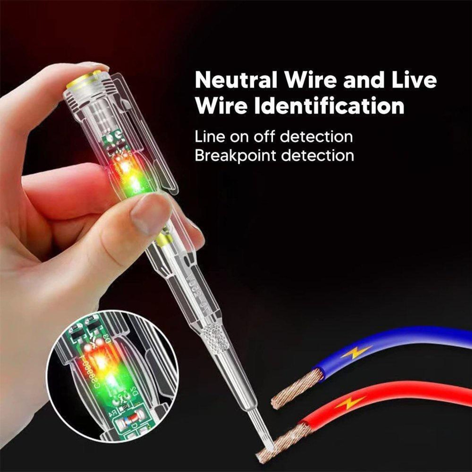 Image of VRTREND Multifunction Dual LED AC-DC Light Tester Pen VR4 Digital Voltage Tester