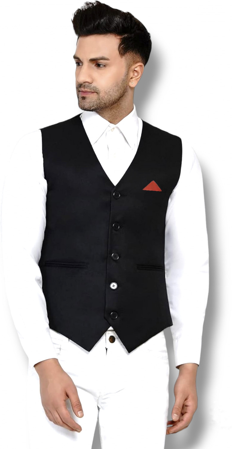 Image of Coolking Solid Men Waistcoat