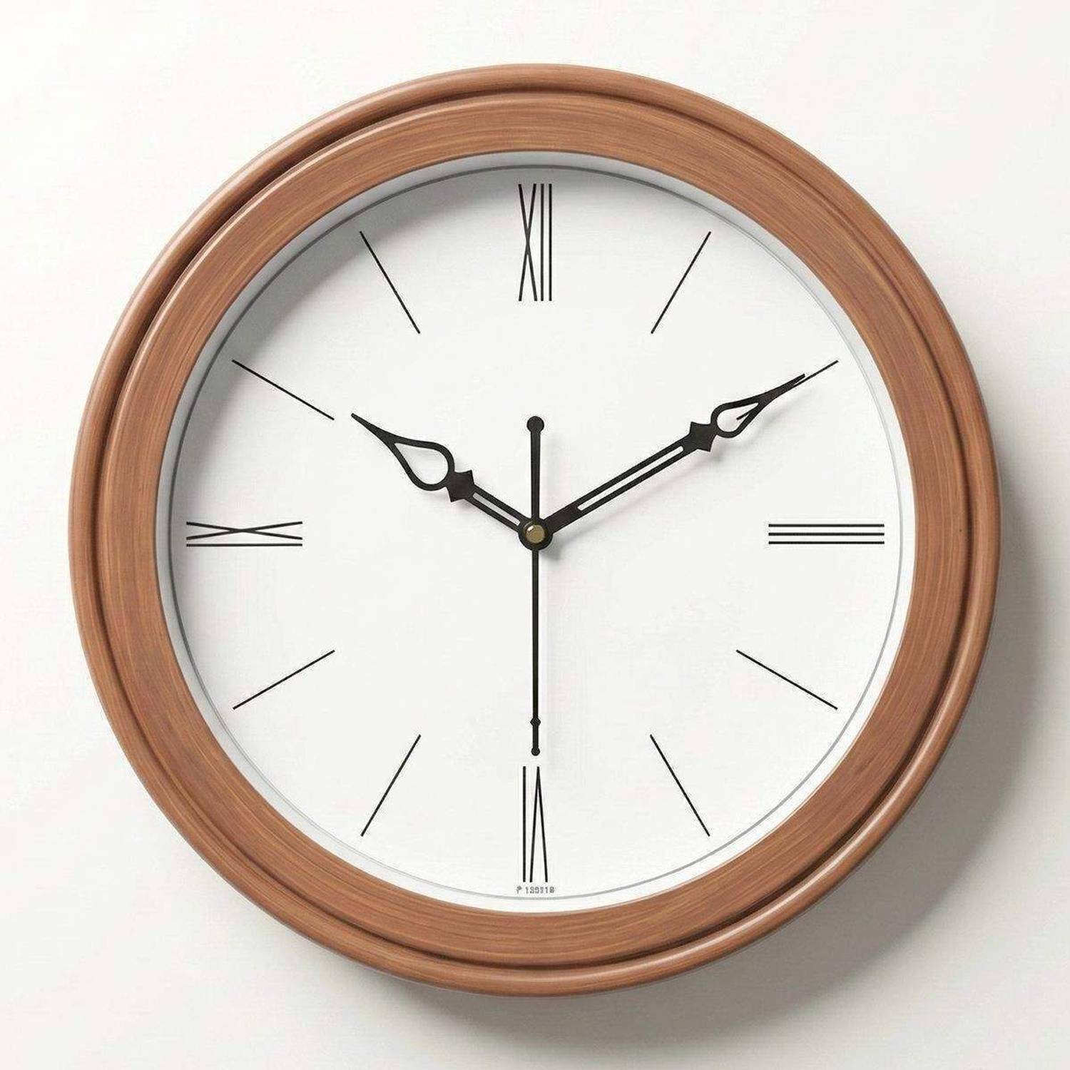 arritam Analog 28 cm X 28 cm Wall Clock (Brown, With Glass, Stand