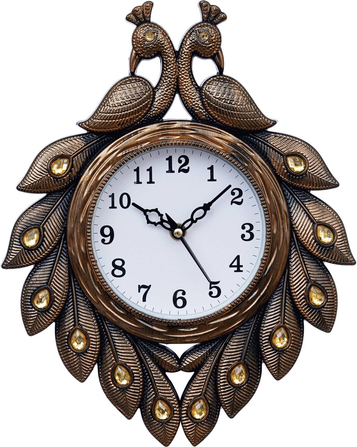 DivineCrafts 31cm x 24cm Orange Wall Clock - Image 4