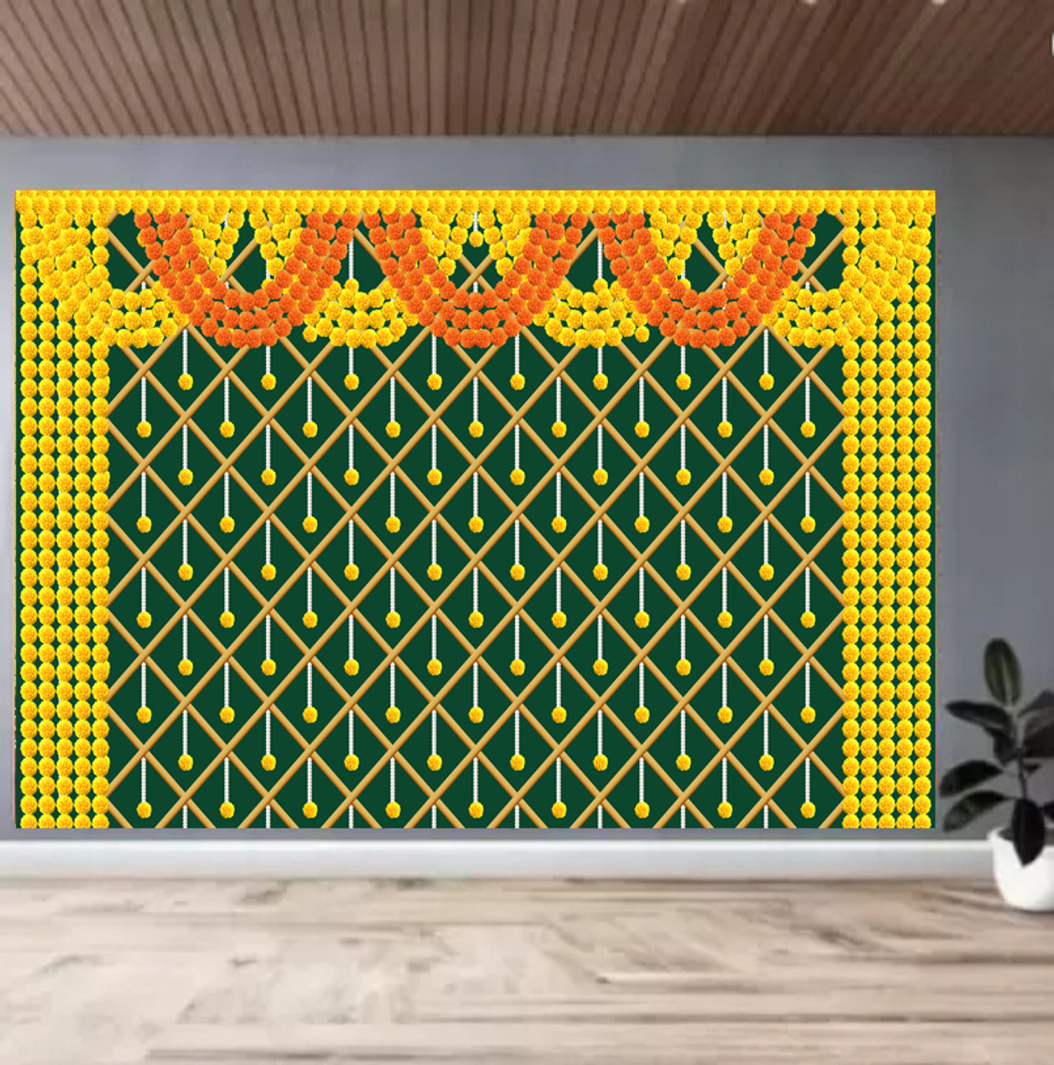 Image of HARSHAD CREATION 243 cm (8 ft) Long Door Polyester Semi Transparent Curtain Single Curtain