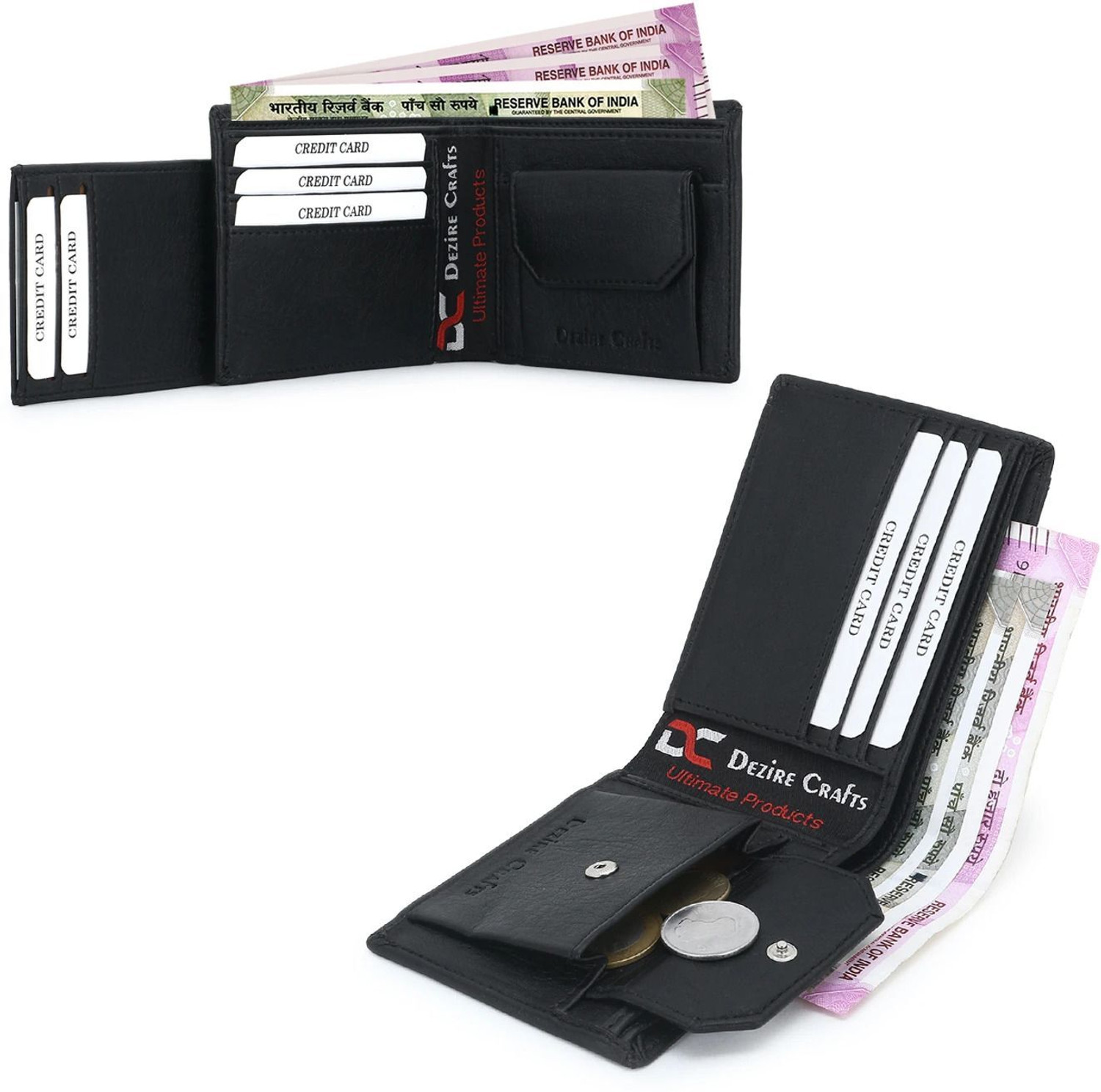 Image of shivay Men Casual, Ethnic, Evening /Party, Travel, Formal, Trendy Black Artificial Leather Wallet