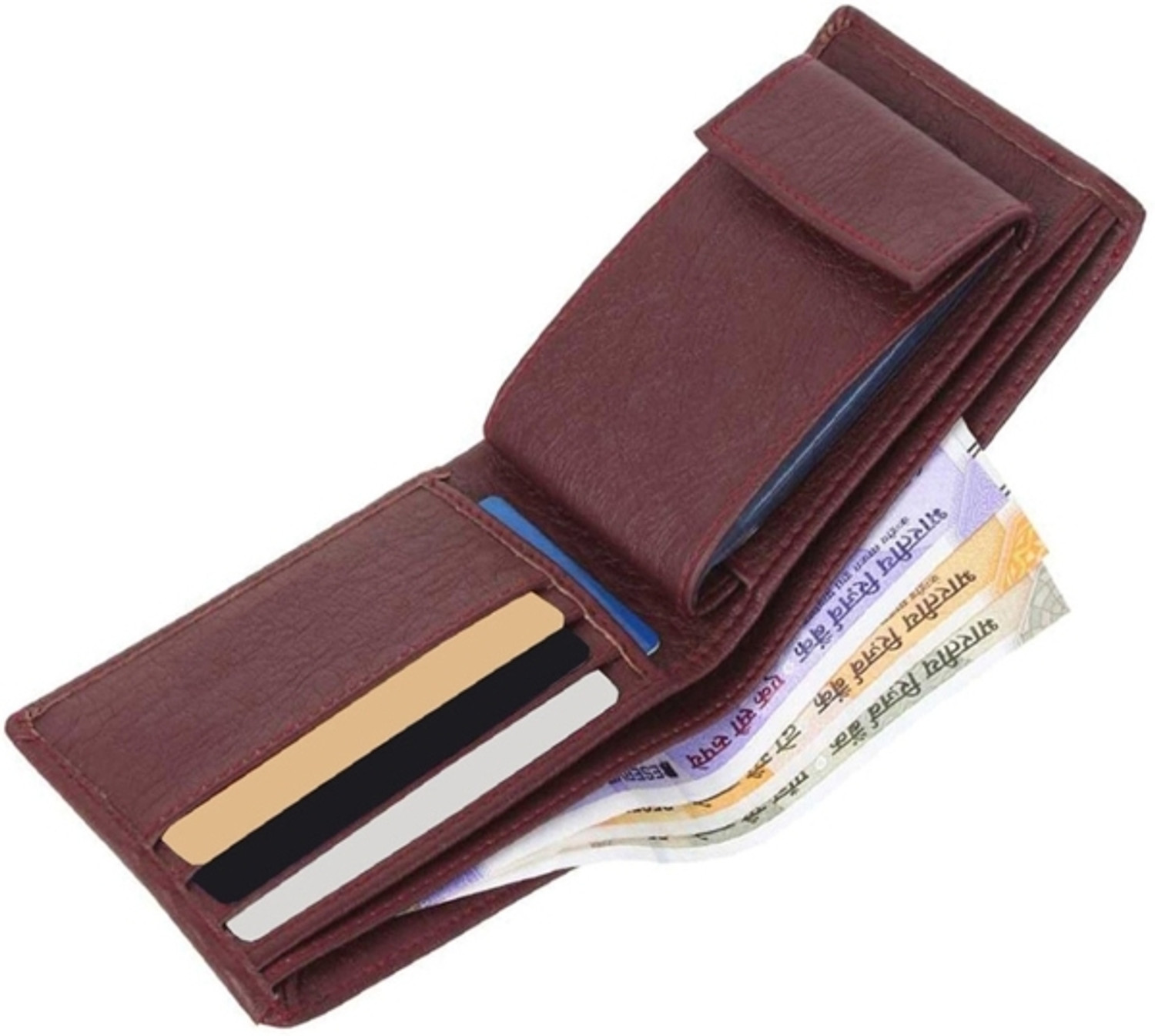 Image of Flipcon Men & Women Casual, Ethnic, Evening /Party, Formal, Trendy, Formal Brown Artificial Leather RFID Wallet (8 Card Slots)