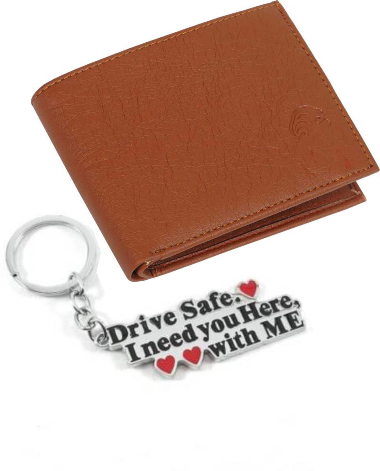 Image of True Style Men Casual Tan Artificial Leather, Genuine Leather Wallet