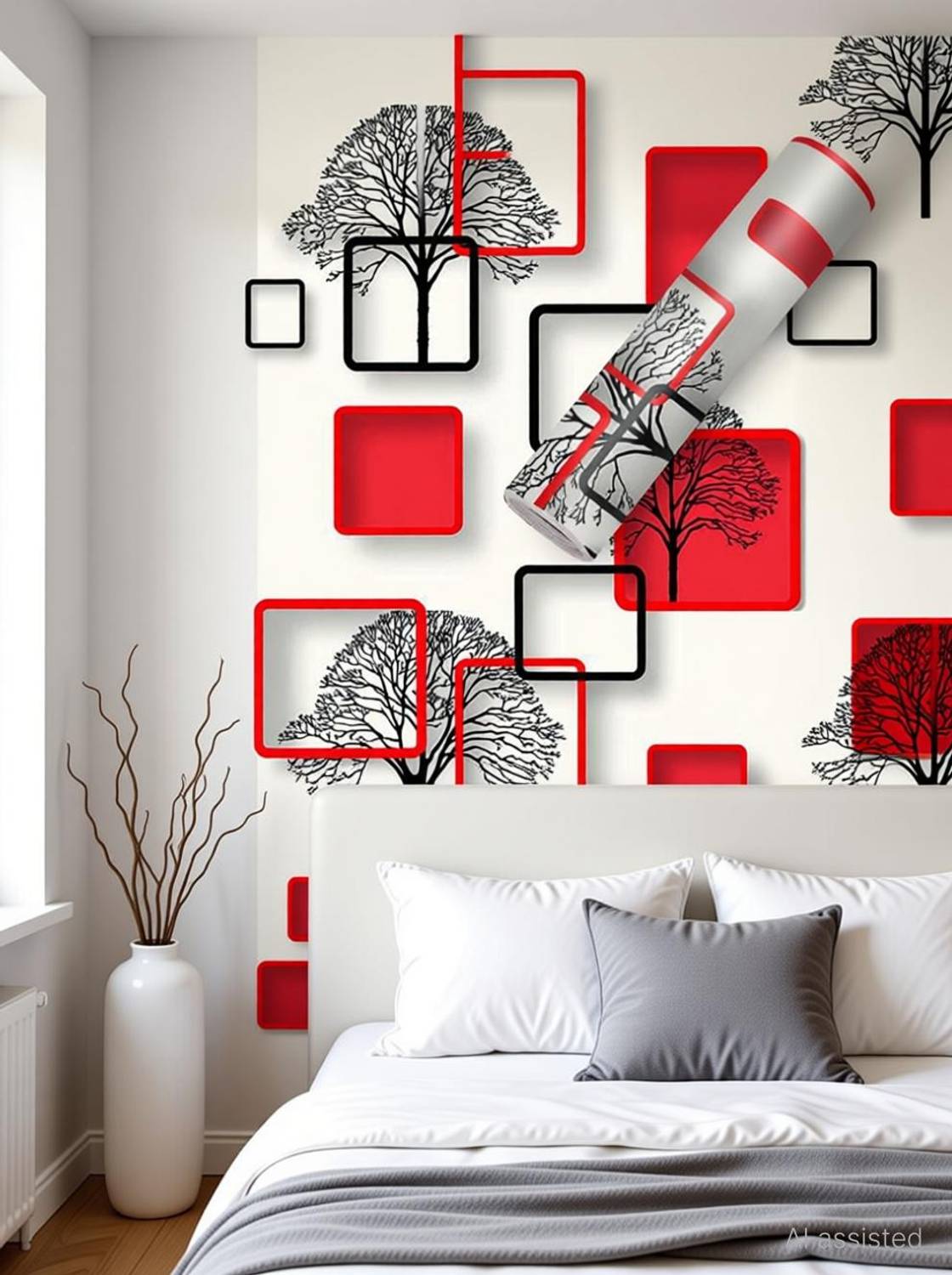 BDM 40 cm x 200 cm Waterproof Decorative Vinyl Wallpaper