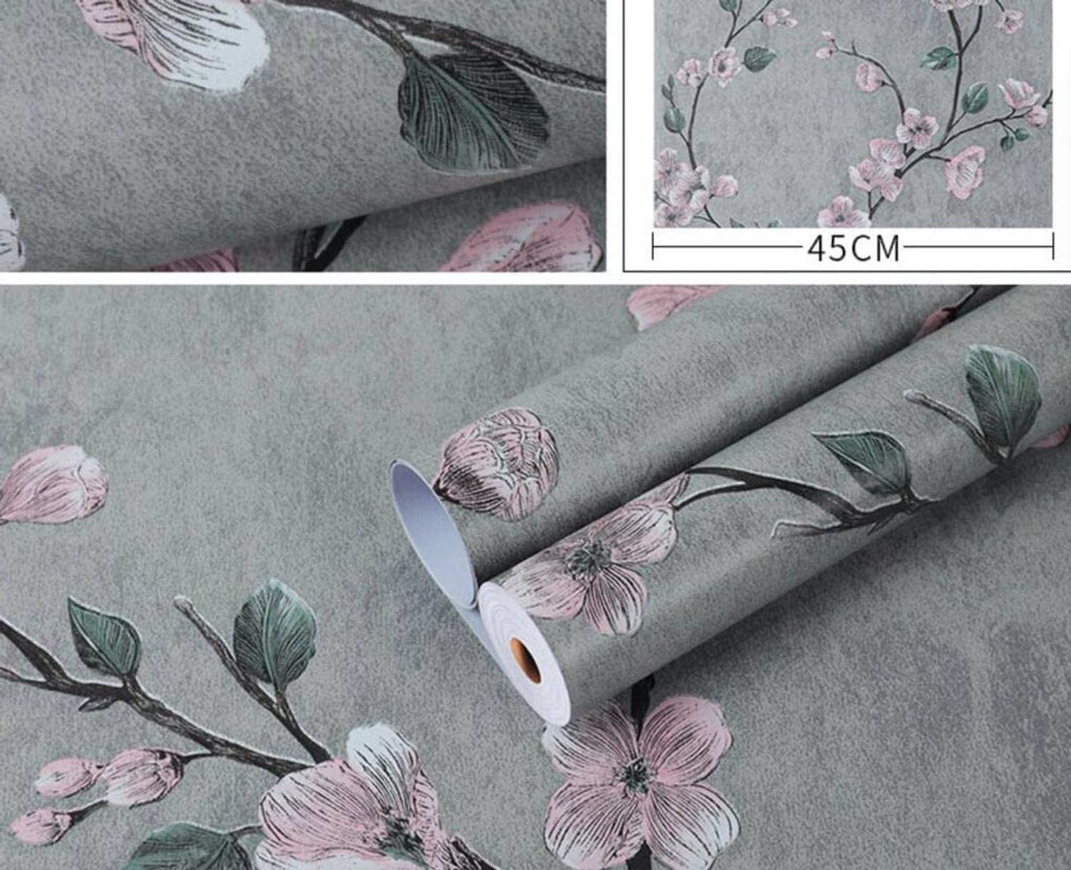 AZURE DECORS 400 cm x 45 cm Waterproof Decorative Vinyl Wallpaper