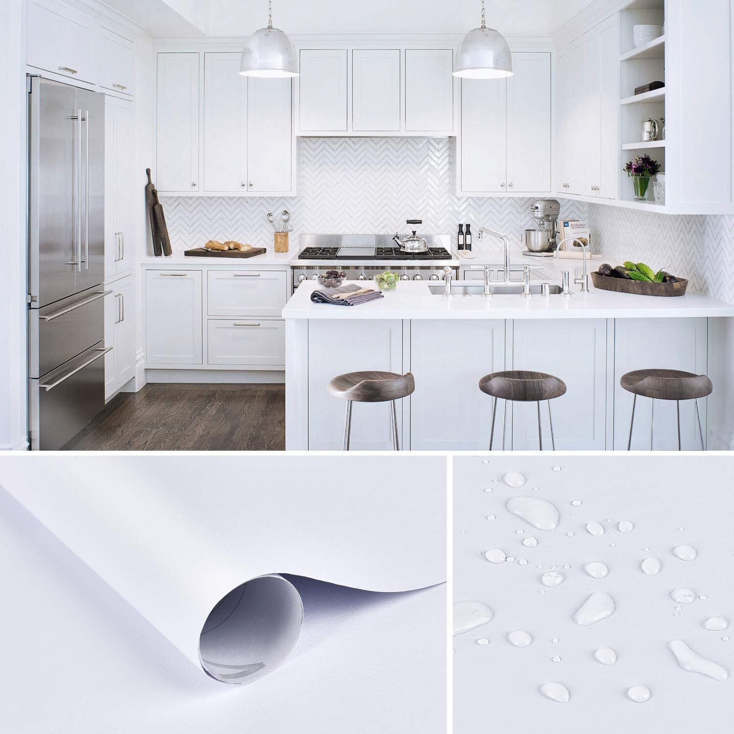 Image of Wallora 60.96 cm x 243.84 cm Waterproof Abstract Vinyl Wallpaper