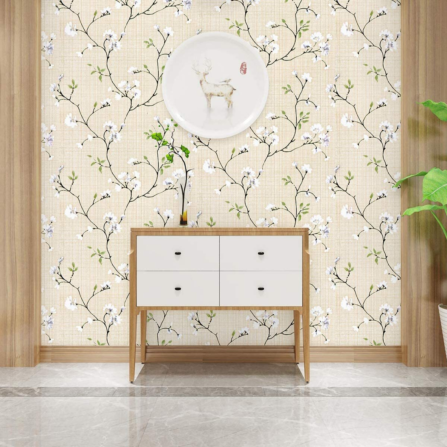 Image of SREEPA SHOPPEE 200 cm x 45 cm Waterproof Decorative Vinyl Wallpaper