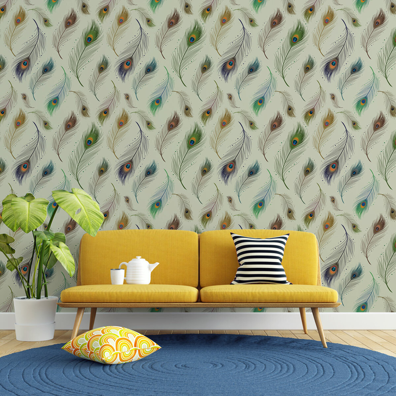 Image of PrintCrown 244 cm x 41 cm Waterproof Decorative Vinyl Wallpaper