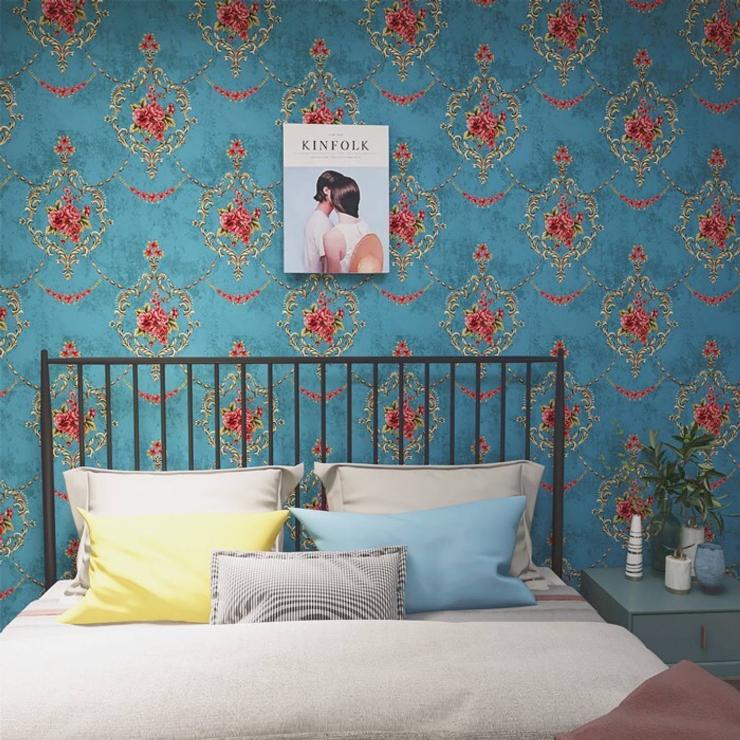 AZURE DECORS 200 cm x 45 cm Waterproof Decorative Vinyl Wallpaper