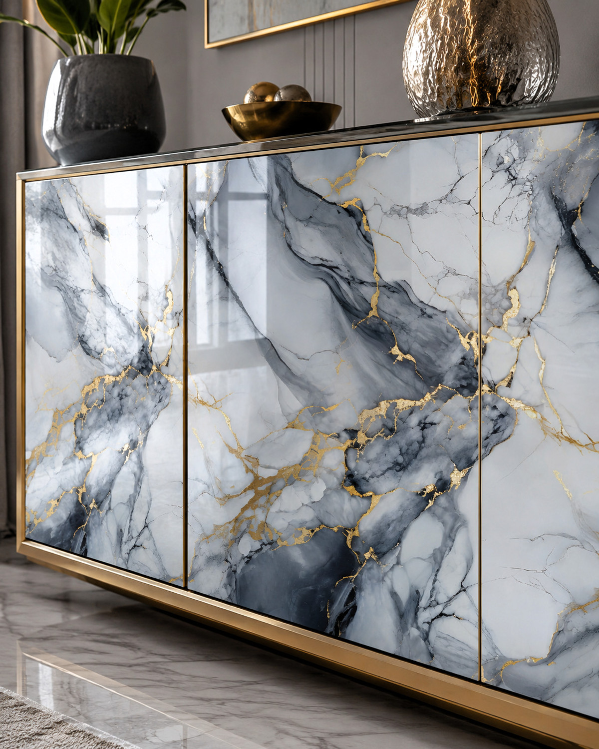 Image of ORYA 200 cm x 60 cm Waterproof Abstract Vinyl Wallpaper