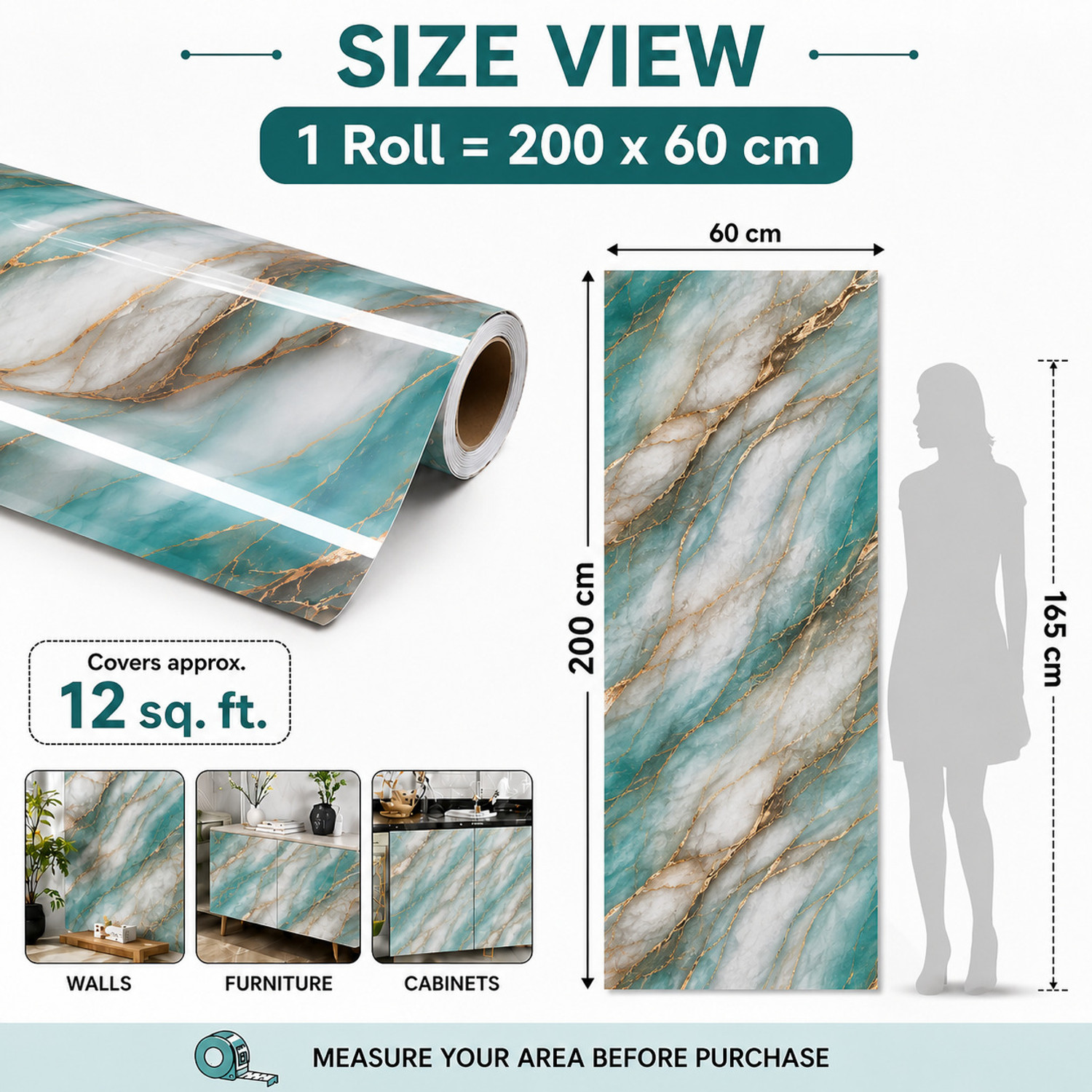 Image of Pamidhar 200 cm WALLPAPER Self Adhesive Sticker