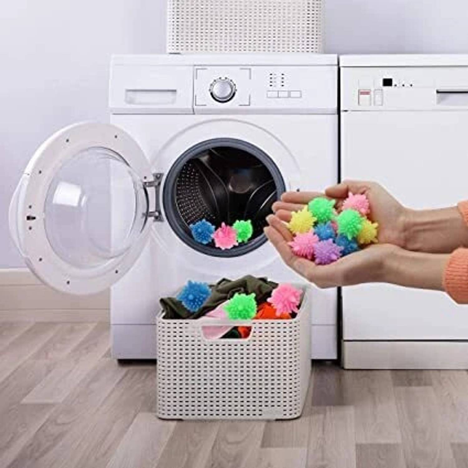 ADMONITION Reusable Dryer Balls Laundry Balls for Washing Machine Pack of 10 Detergent Bar