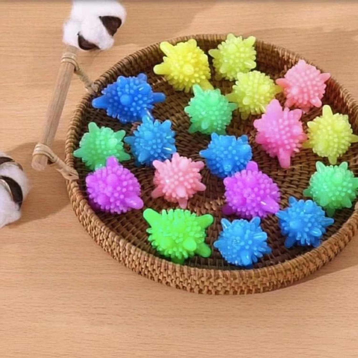 ADMONITION Silicone Washing Machine Ball, Reusable Durable Laundry Dryer Ball Detergent Bar