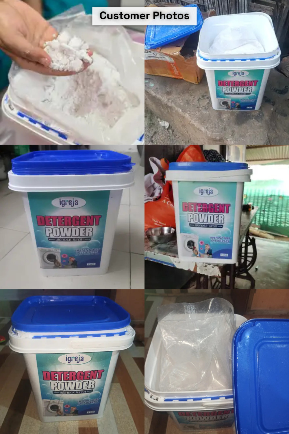 Image of IGREJA Bright Like New Front /Top Load Wonder Wash Blue Detergent Powder 5 kg Detergent Powder 5 kg